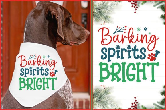 Barking Spirits Bright Dog SVG Design