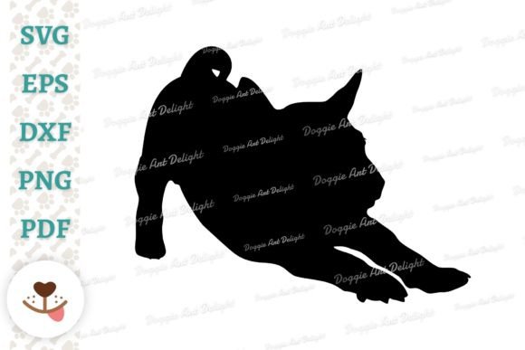 Basenji Stretching Puppy Dog SVG PNG DXF