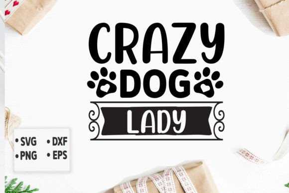 Crazy Dog Lady Svg for Embroidery