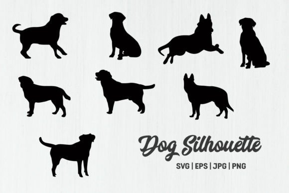 Dog Silhouettes Svg Bundle