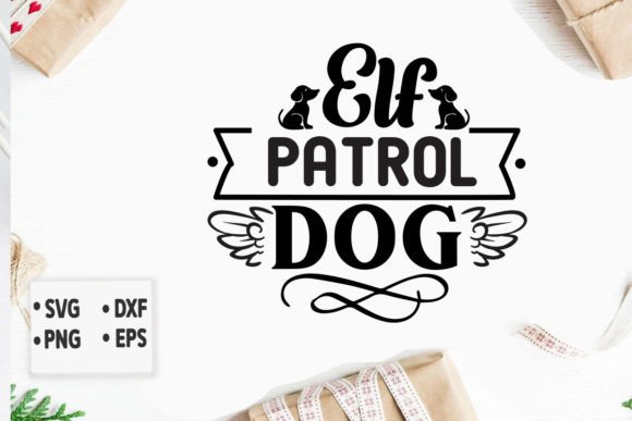 Elf Patrol Dog Svg