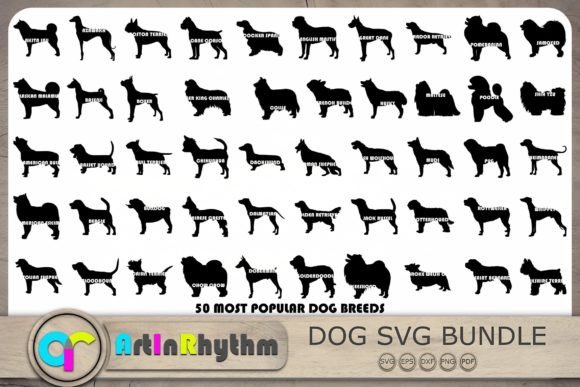 Embroidery Design Review: Dog Silhouettes Svg, Dog Svg Bundle