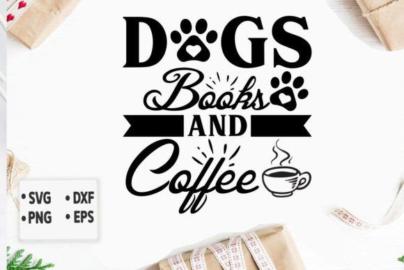 Embroidery Design Review: Dogs Books Coffee Svg, Dog Svg Design