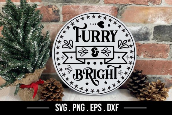 Furry Bright - Christmas Dog SVG