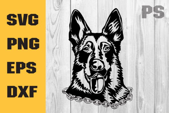 German Shepherd Dog SVG, Pitter Patter