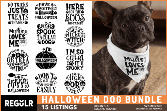 Halloween Dog Svg Bundle