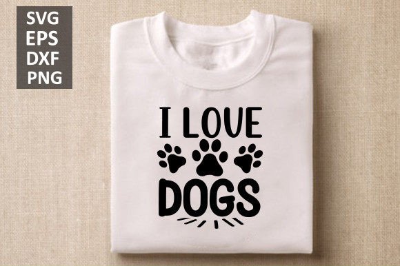 I Love Dogs Svg