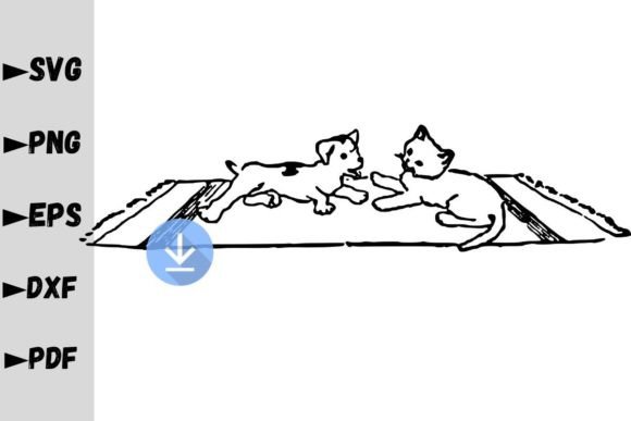 Kitty and Puppy SVG