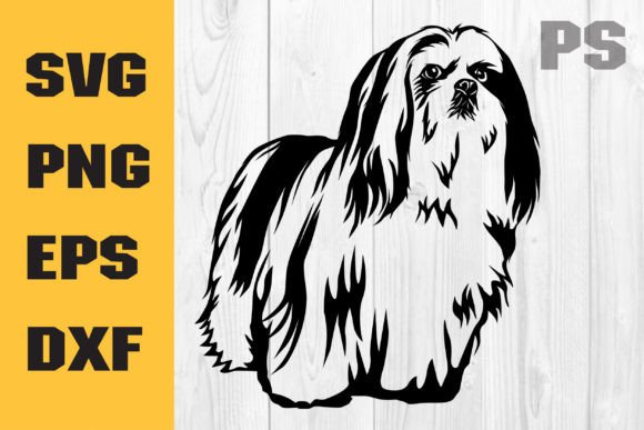 Lhasa Apso Dog Svg
