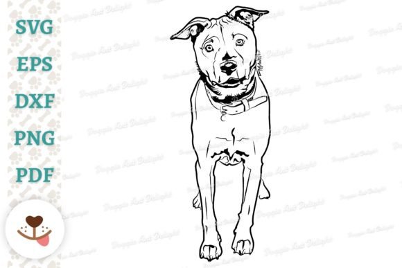 Mixed Breed Mutt Dog SVG Vector Cut File