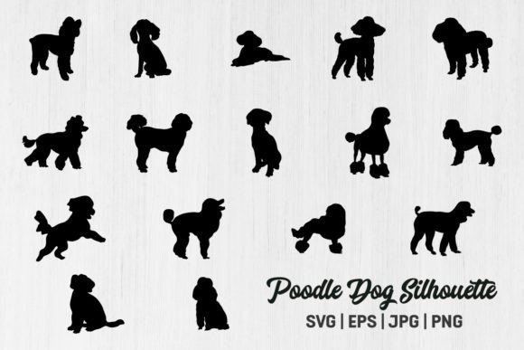 Poodle Dog Silhouettes