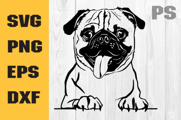 Pug Dog Svg